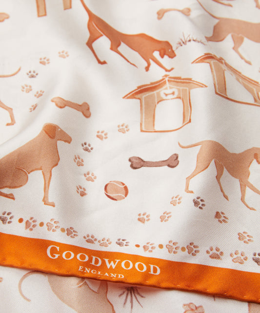 Goodwoof Watercolour Hound Scarf