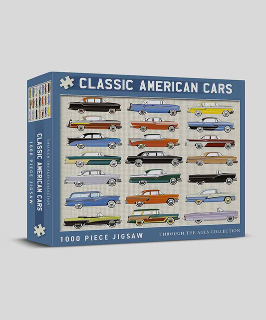 Classic American Cars 1000 Piece Jigsaw