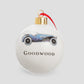 Goodwood Christmas Tree Baubles Blue Car