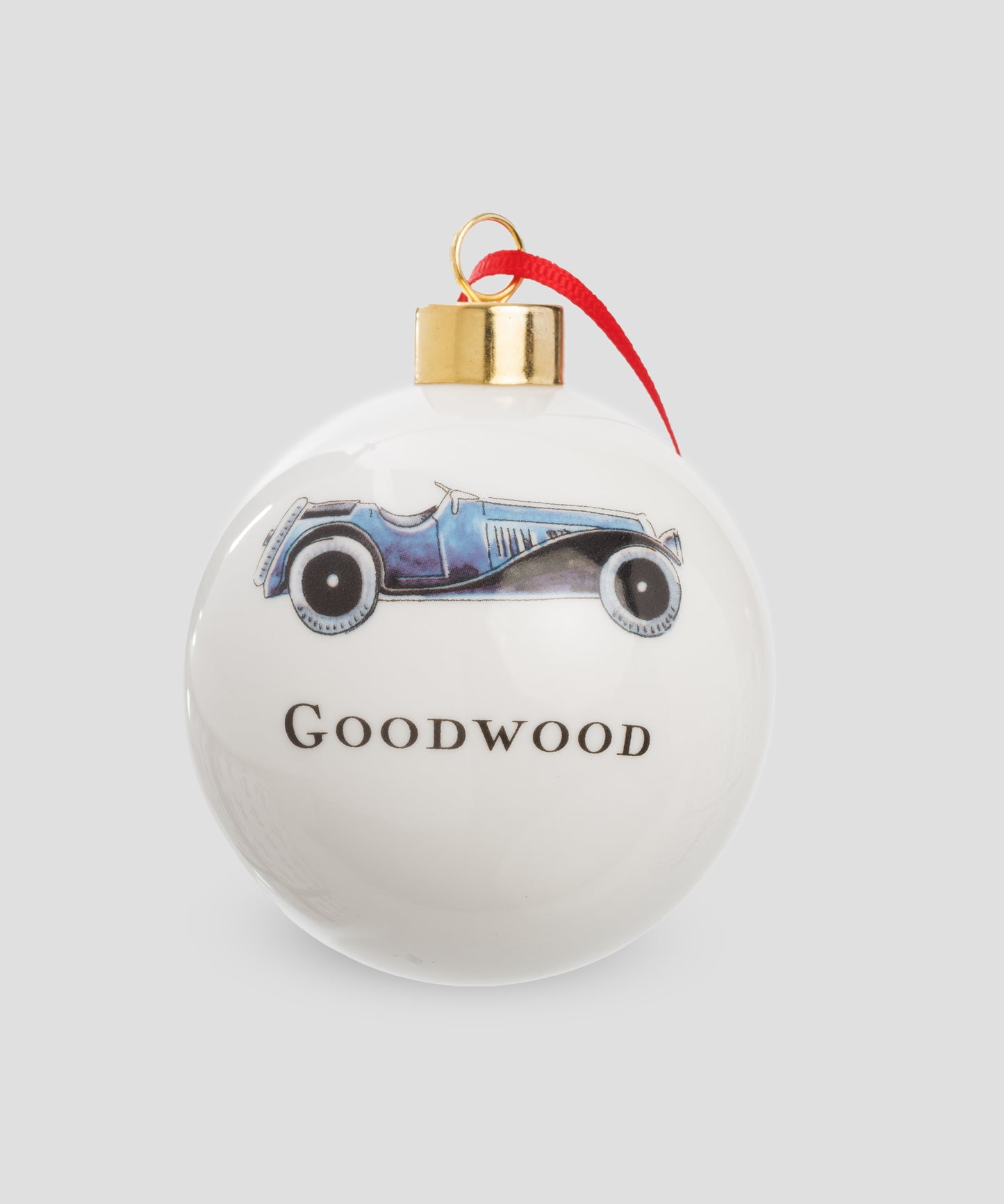 Goodwood Christmas Tree Baubles Blue Car