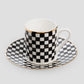 Goodwood Chequer Flag Espresso Cup & Saucer