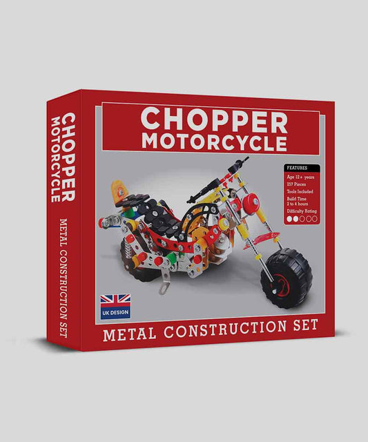 Chopper Motorcycle Metal Construction Set
