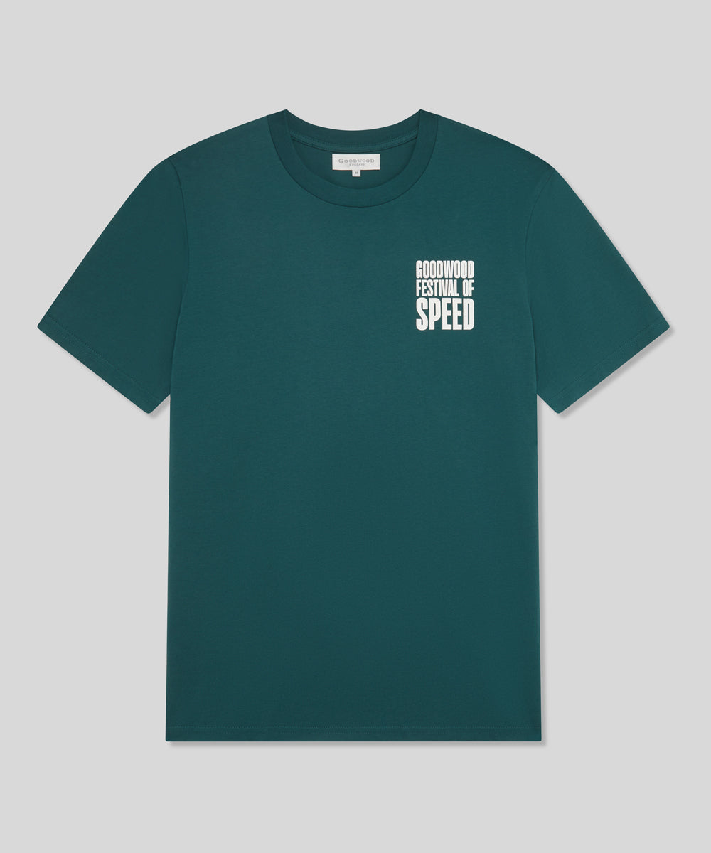 Goodwood Festival of Speed Bold Chequer Flag T-Shirt