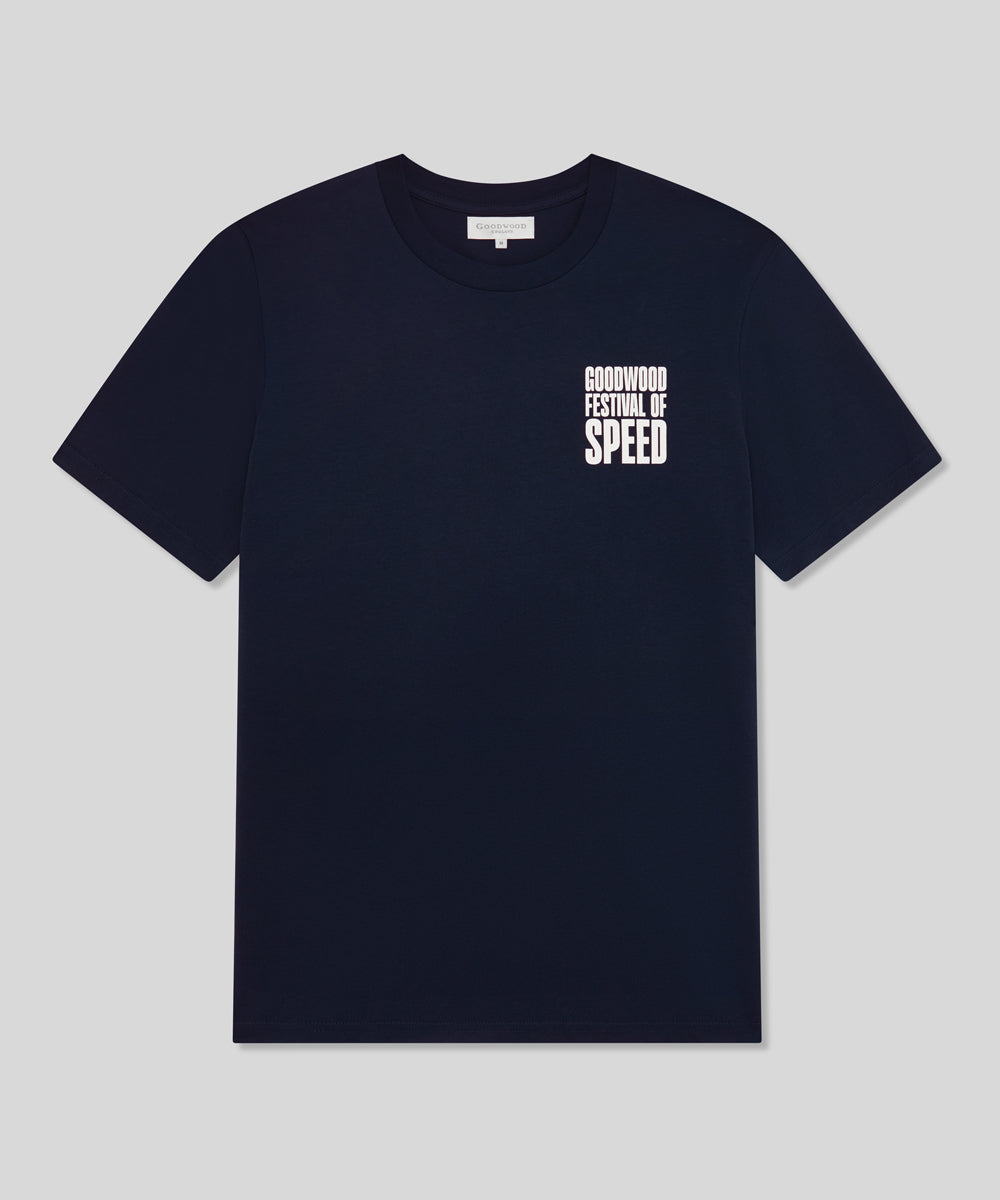 Goodwood Festival of Speed Bold Chequer Flag T-Shirt