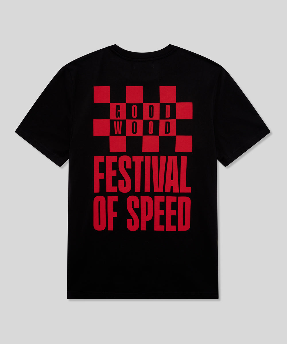 Goodwood Festival of Speed Bold Chequer Flag T-Shirt