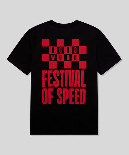 Goodwood Festival of Speed Bold Chequer Flag T-Shirt
