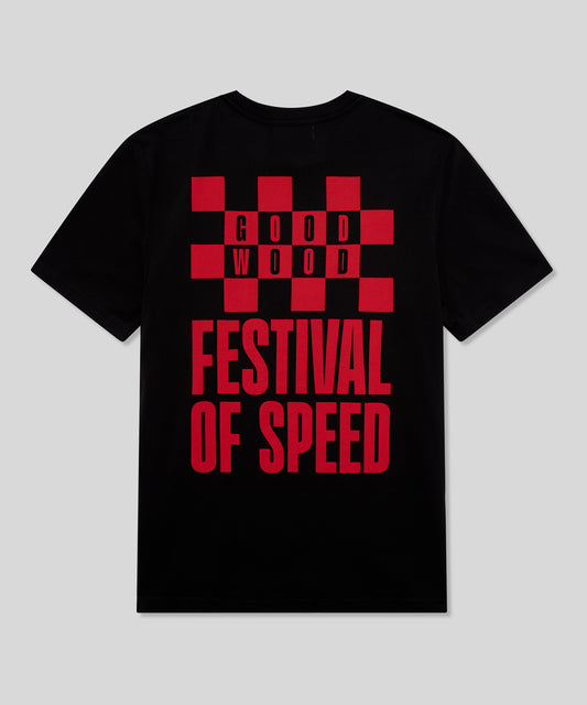 Goodwood Festival of Speed Bold Chequer Flag T-Shirt