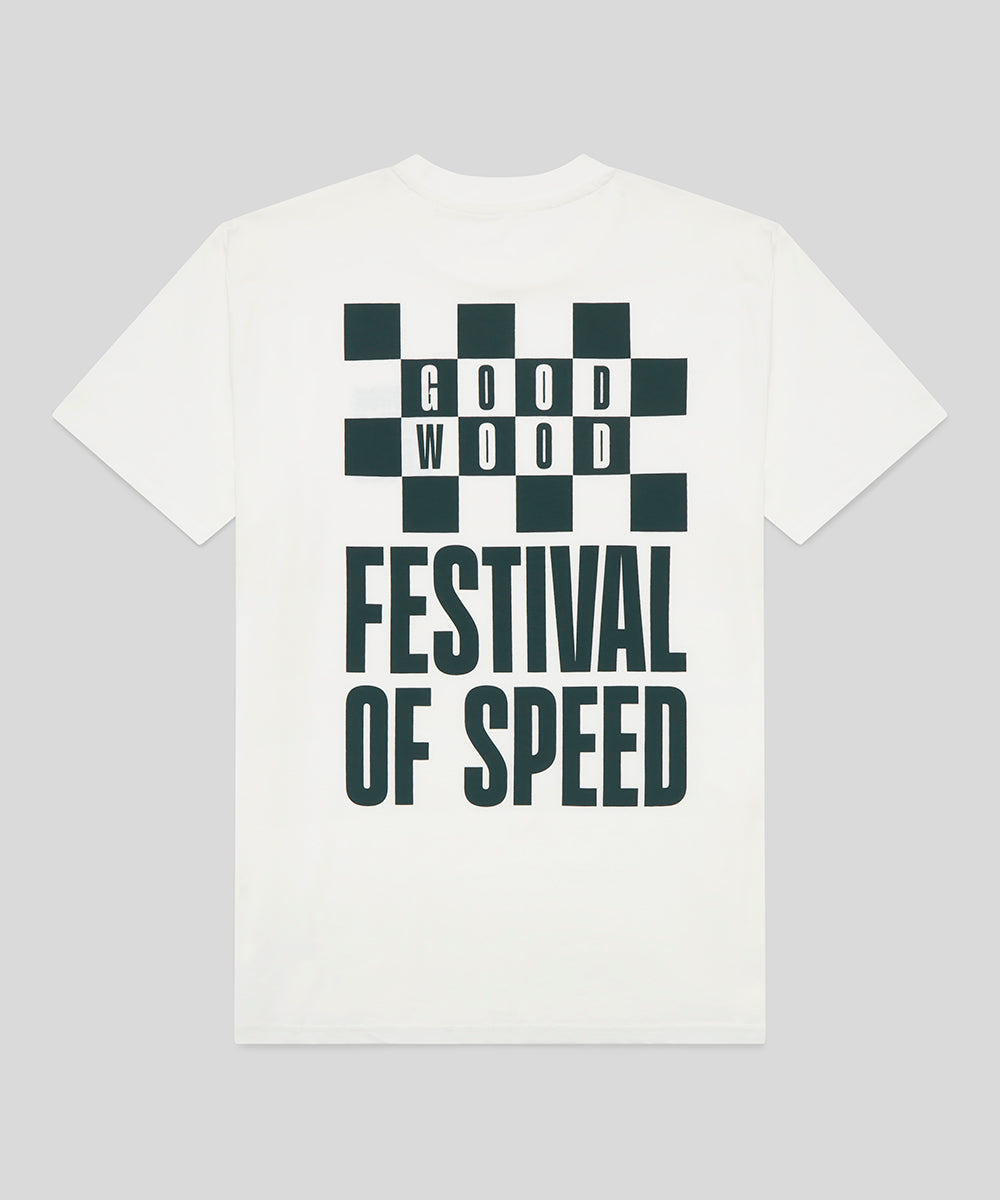 Goodwood Festival of Speed Bold Chequer Flag T-Shirt