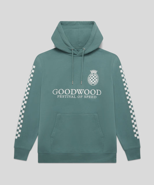 Goodwood Festival of Speed Monochrome Chequer Flag Hoodie