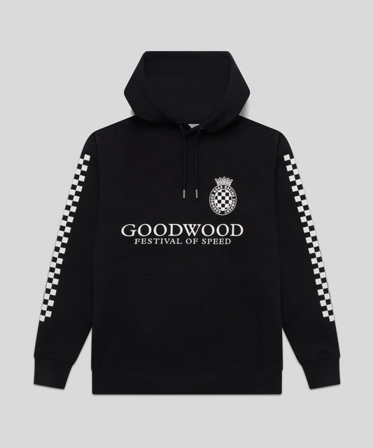 Goodwood Festival of Speed Monochrome Chequer Flag Hoodie