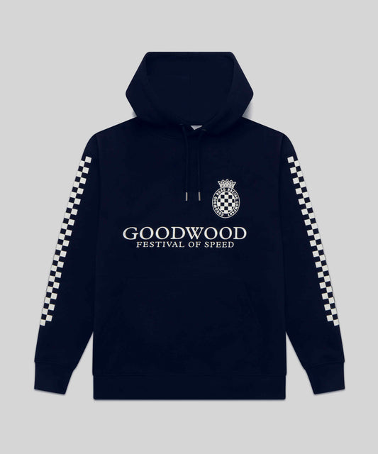 Goodwood Festival of Speed Monochrome Chequer Flag Hoodie