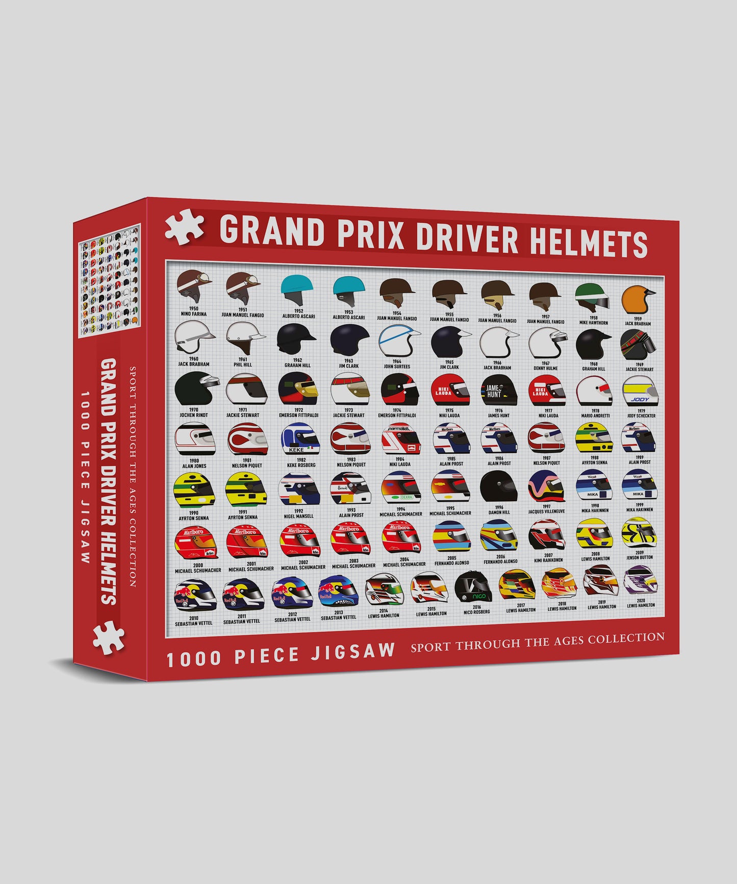 Grand Prix Driver Helmets 1000 Piece Jigsaw