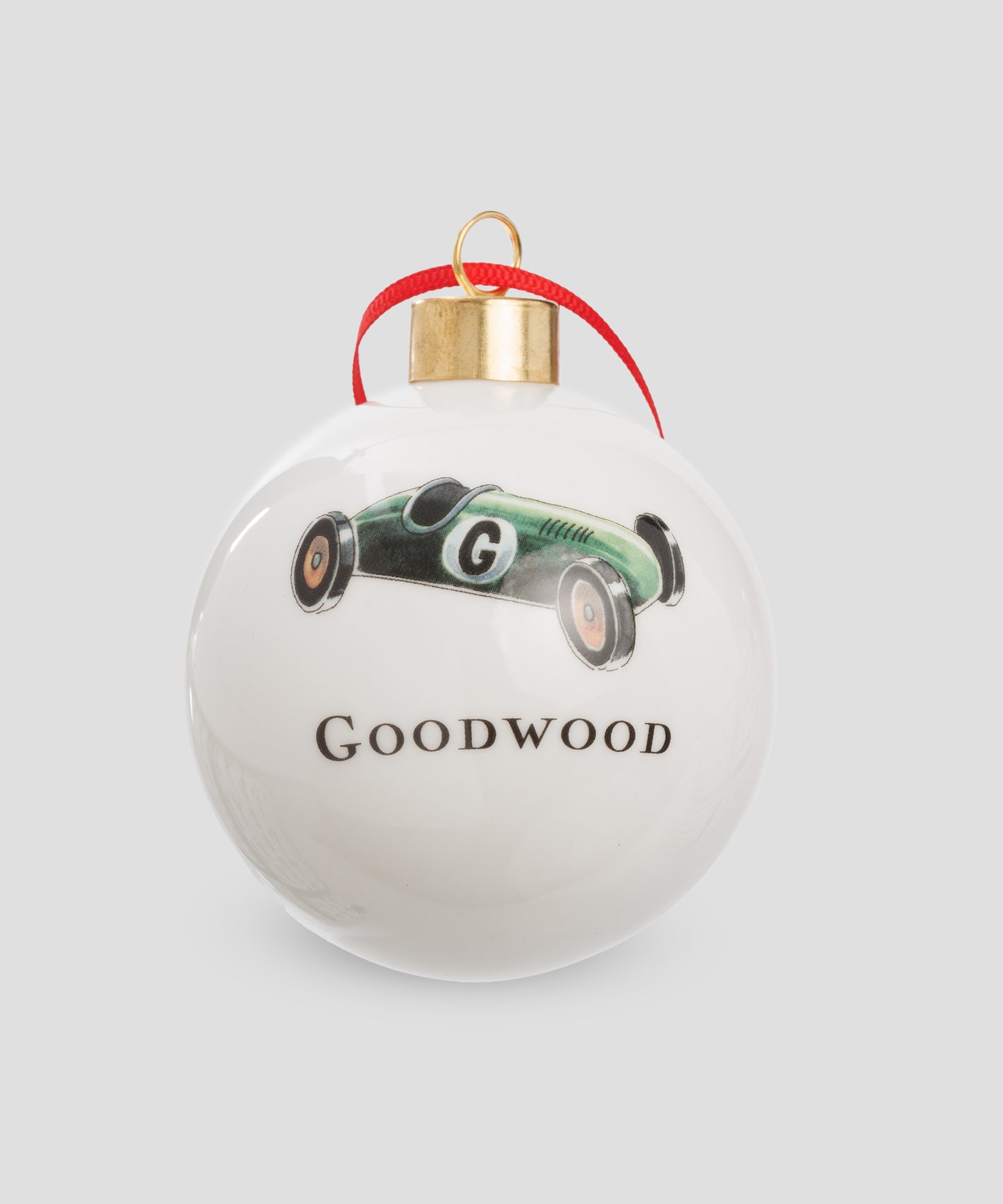 Goodwood Christmas Tree Baubles Green Car