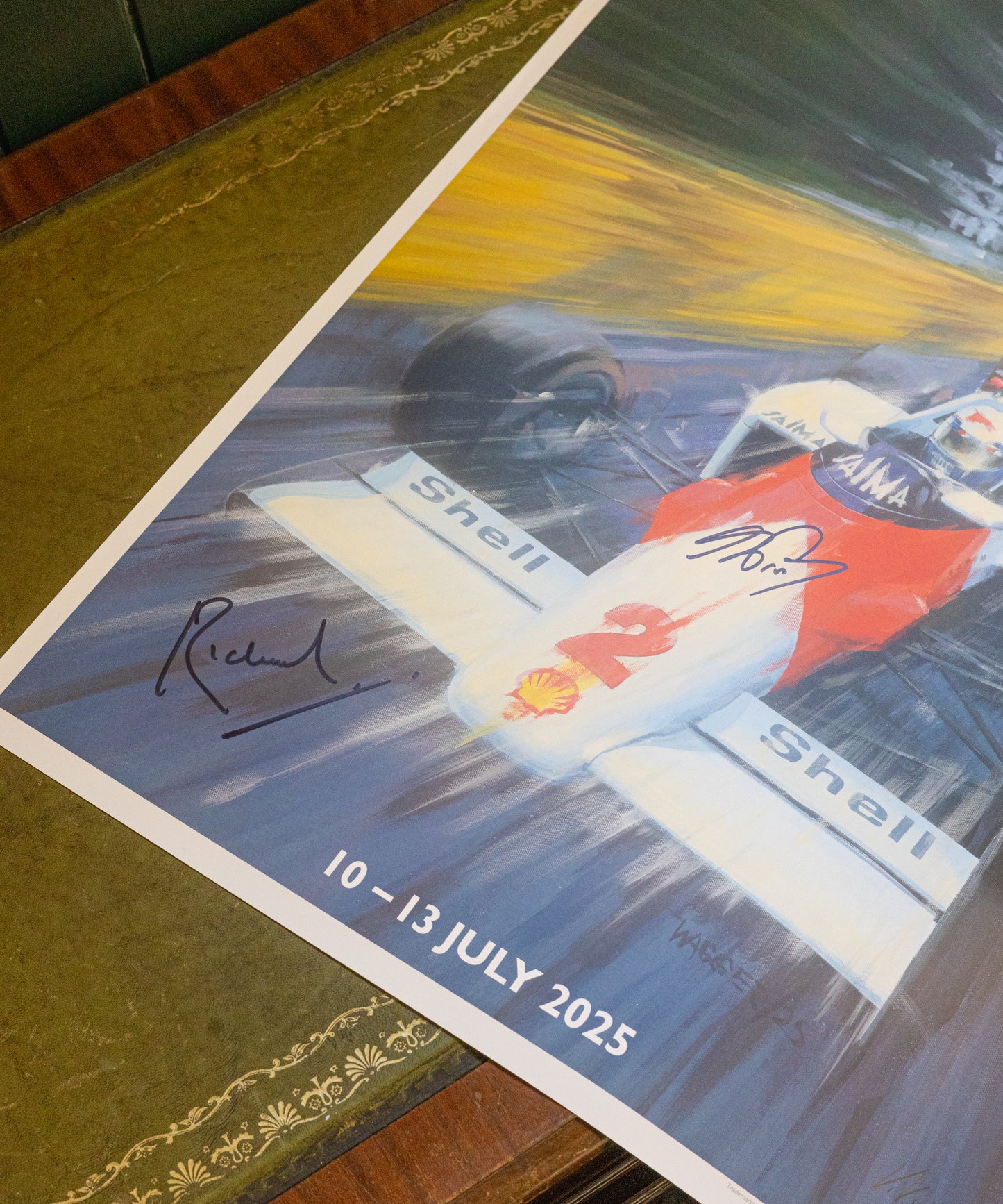 Goodwood Festival of Speed 2025 Poster - Signed by Alain Prost