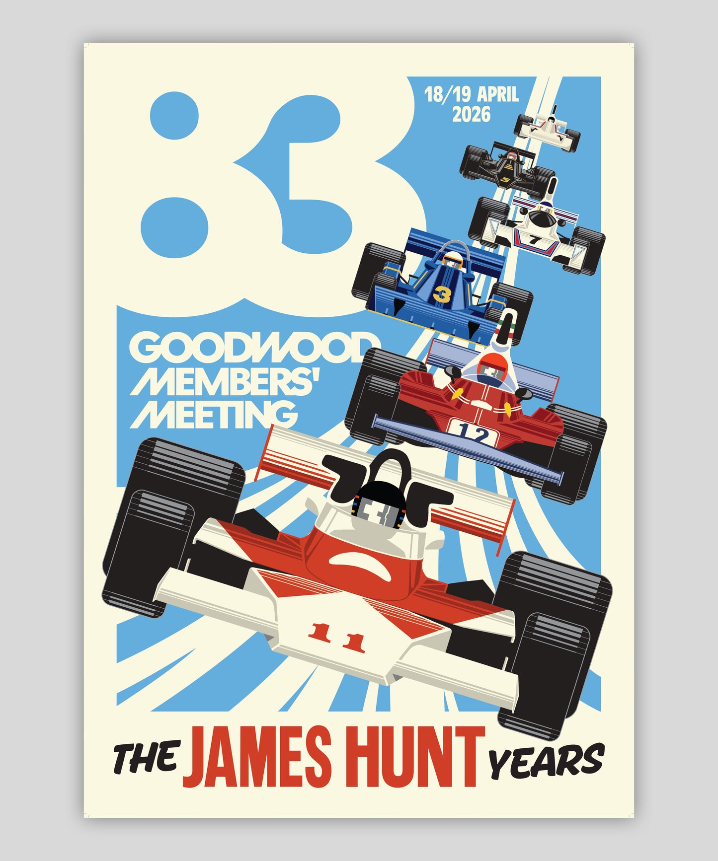 The James Hunt Years Celebration Poster