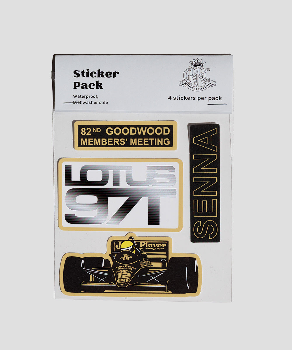Lotus Racing Sticker Lotus 97T Ayrton Senna Celebration