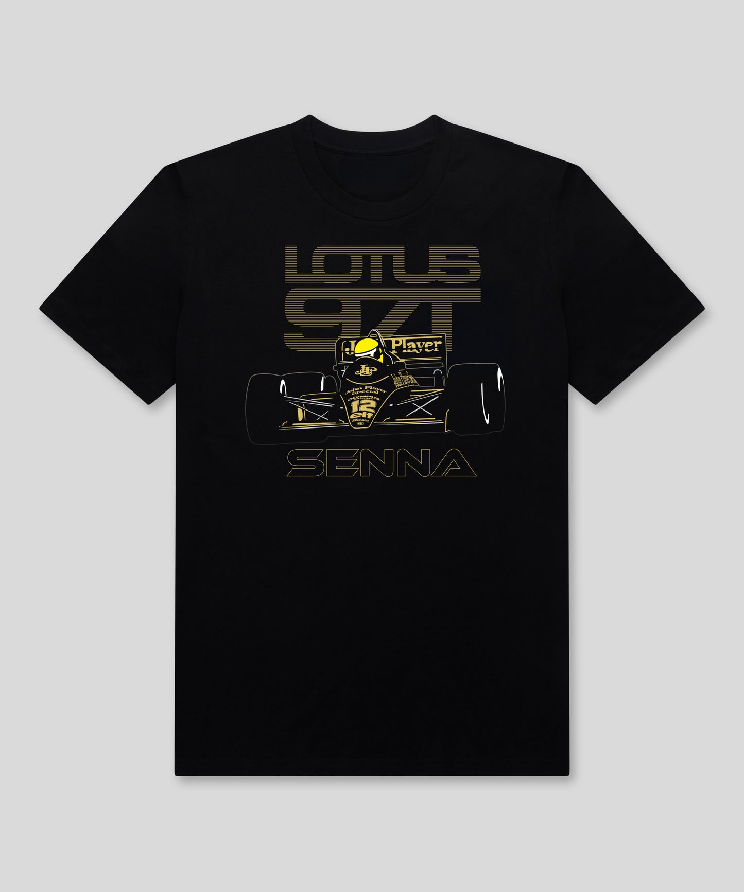 Lotus 97T Ayrton Senna Celebration Childrens Poster T-Shirt