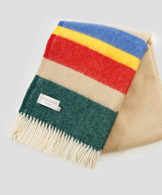 Goodwood Colourful Stripe Throw