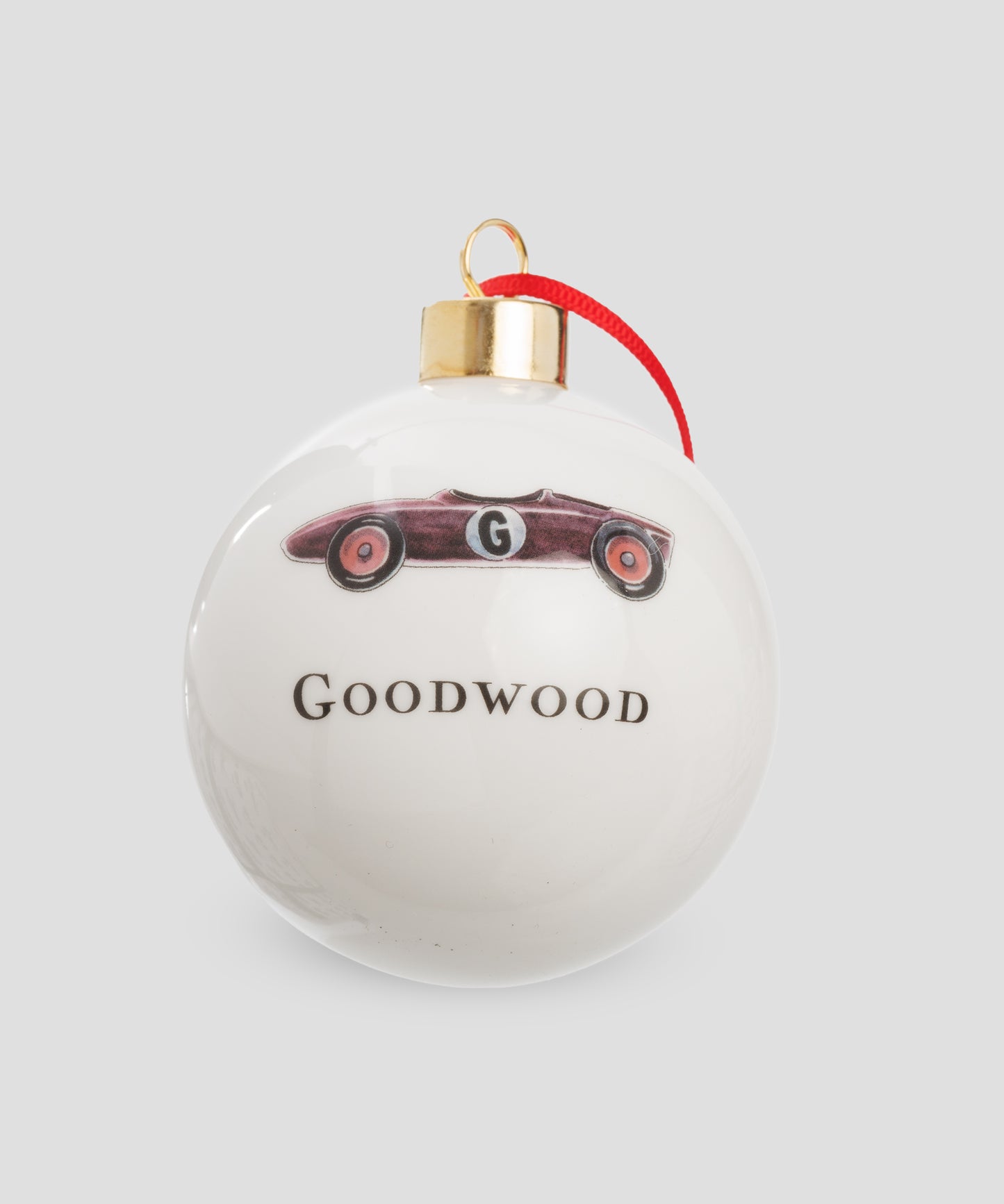 Goodwood Christmas Tree Baubles Red Car