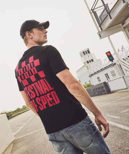 Goodwood Festival of Speed Bold Chequer Flag T-Shirt