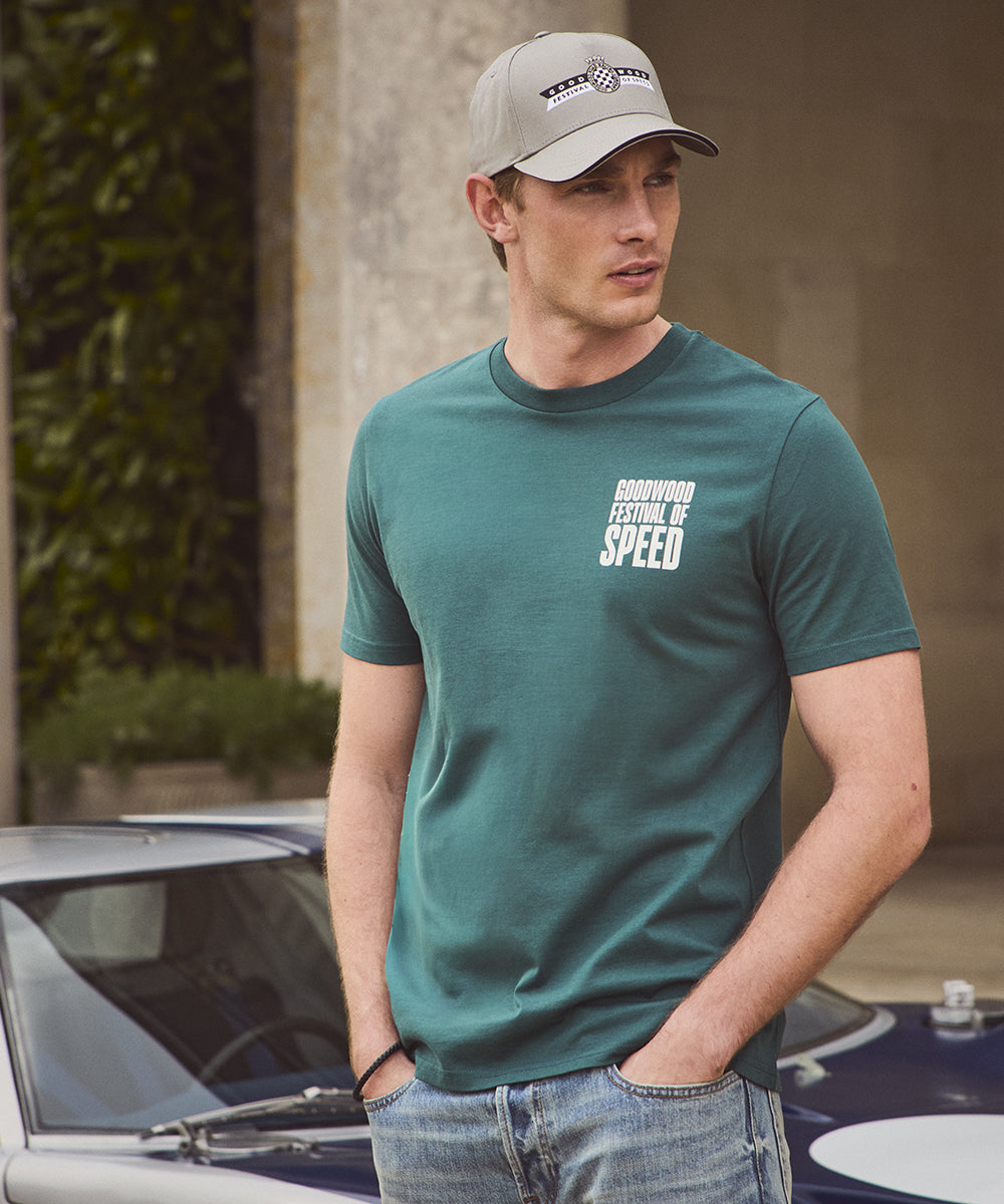 Goodwood Festival of Speed Bold Chequer Flag T-Shirt