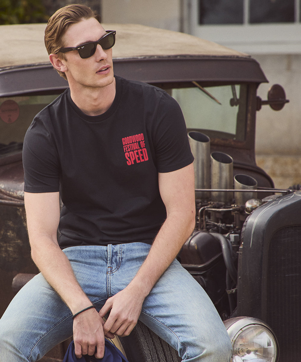 Goodwood Festival of Speed Bold Chequer Flag T-Shirt