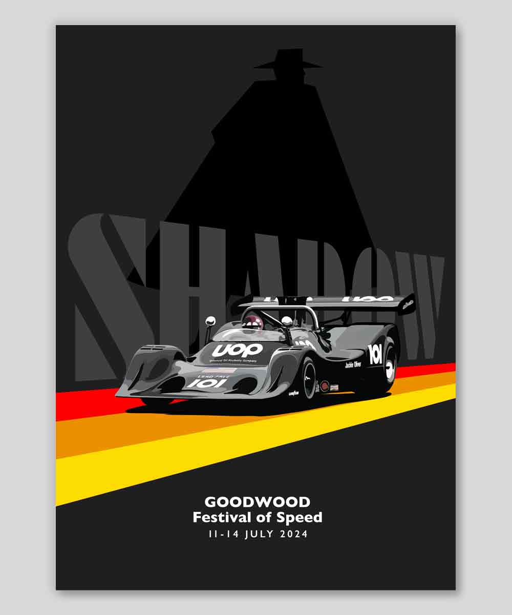 Goodwood Festival of Speed 2024 x Shadow Can-Am  Poster