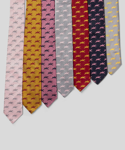 Racecourse Stubbs Horses Silk Tie