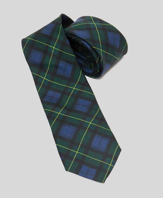 Goodwood Gordon Tartan Printed Silk Tie