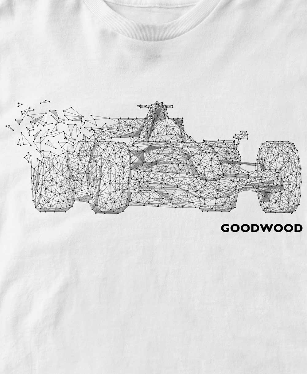 Goodwood Festival of Speed Abstract F1 White Children's Motorsport T-Shirt