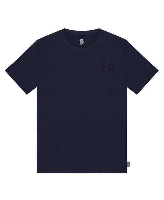 Goodwood Revival Navy Embroidered T-Shirt Unisex