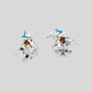 Goodwood Horse & Jockey Cufflinks Blue and Brown