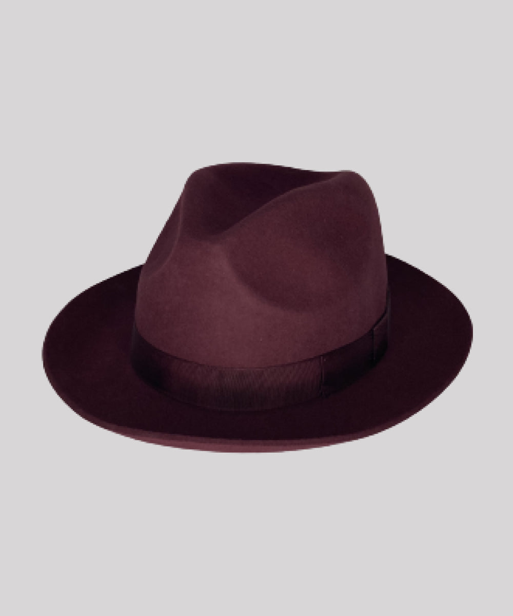 Goodwood Chepstow Wool Felt Hat Maroon