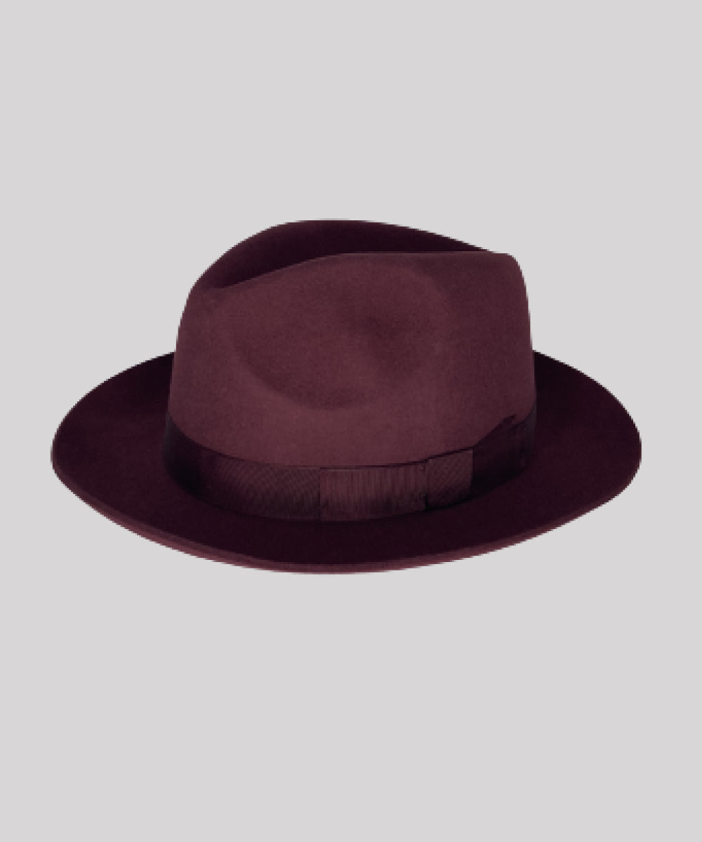 Goodwood Chepstow Wool Felt Hat Maroon