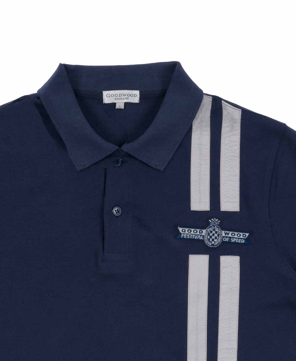Goodwood Festival of Speed Cotton Navy Polo Shirt