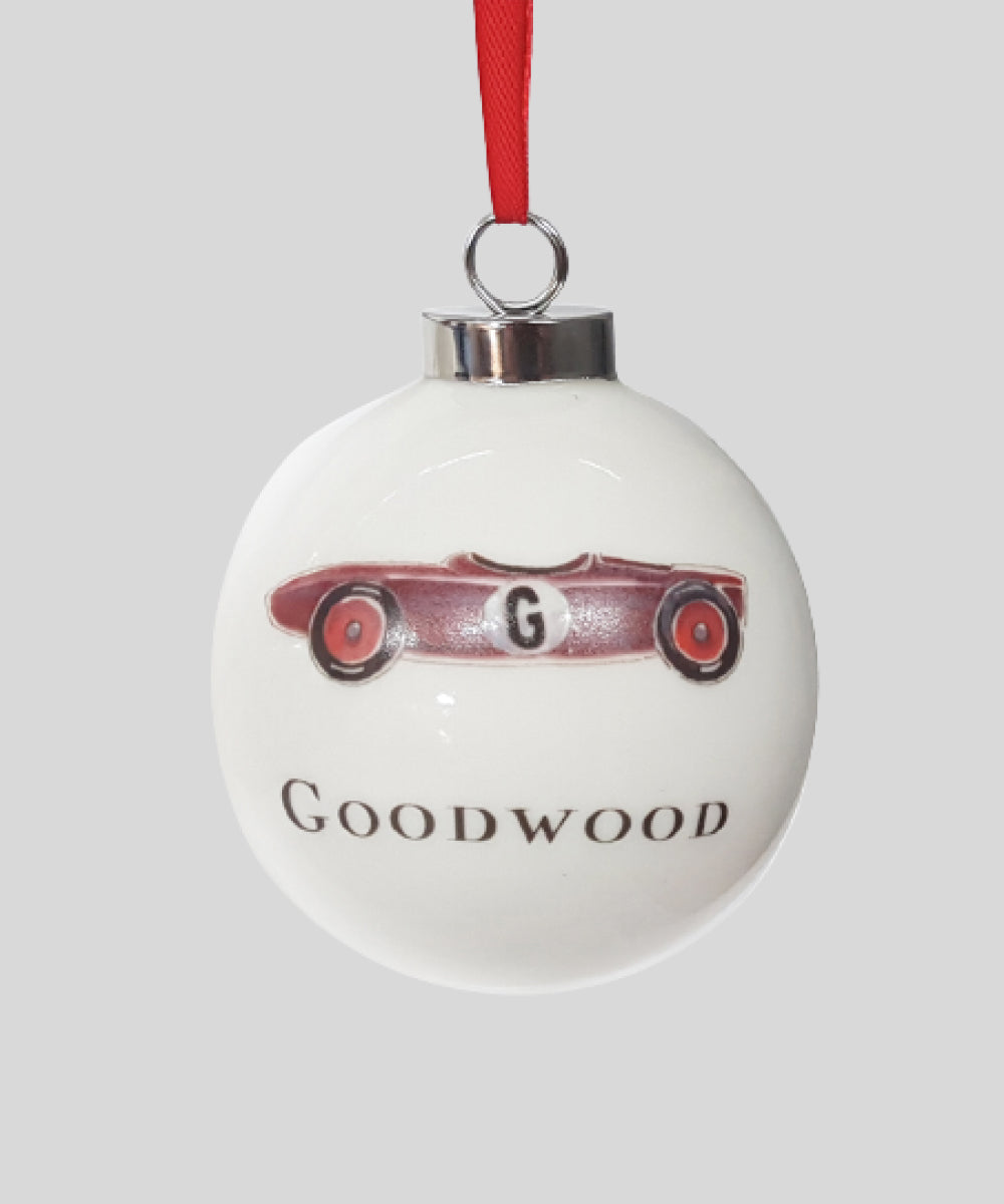 Goodwood Christmas Tree Baubles Red Car