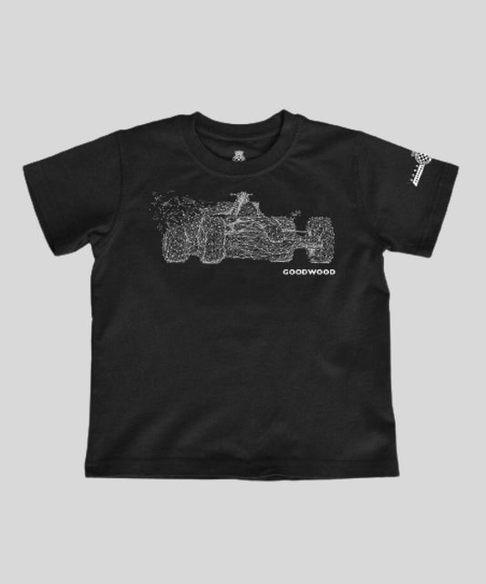 Festival of Speed Abstract F1 Black Children's Motorsport T-Shirt