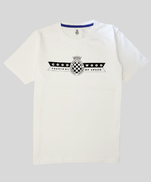 Festival of Speed Racing Colours T-Shirt White and Blue Men's