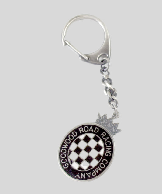 Chequerboard Key Chain Black & White