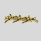 Goodwood Gold Plated Galloping Horse Brooch