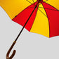 Goodwood HR Wooden Handled Red and Yellow Umbrella