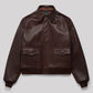 Goodwood Revival Unisex Leather Flight Jacket Brown