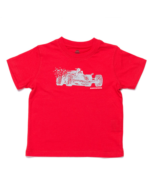Goodwood Festival of Speed Abstract F1 Ferrari Red Children's Motorsport T-Shirt