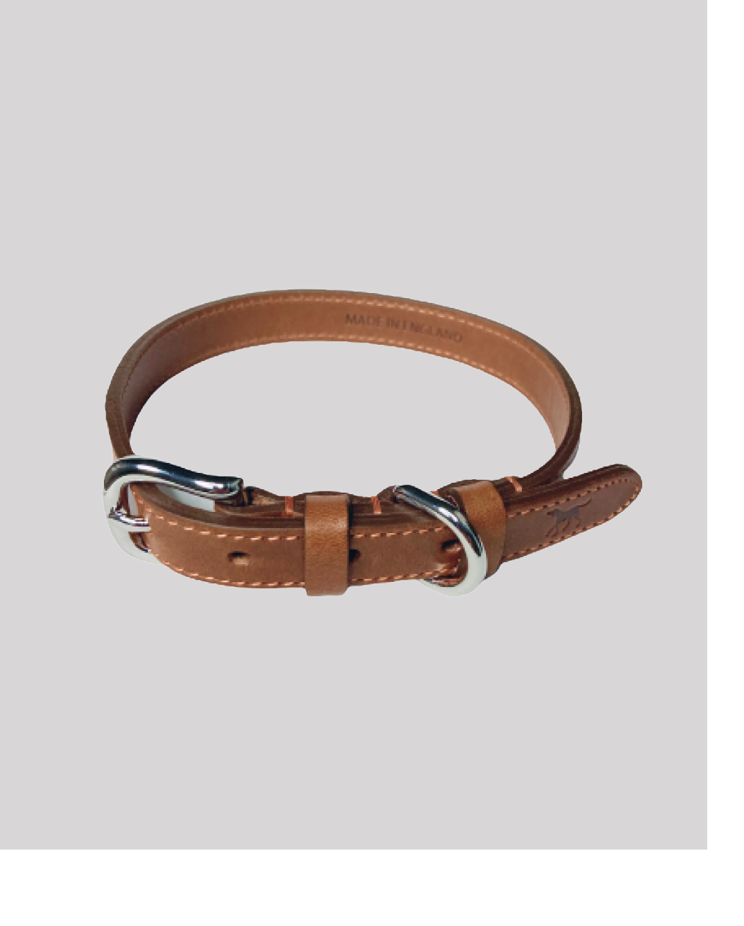 Goodwoof Leather Dog Collar Brown