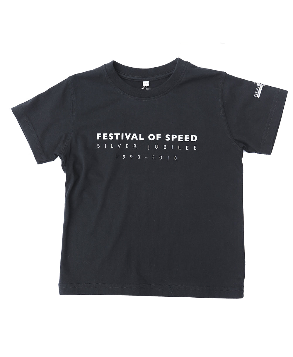 Festival of Speed Silver Jubilee Black Children's T Shirt