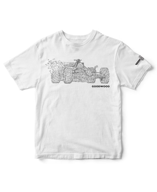 Goodwood Festival Of Speed Cotton F1 Abstract White T Shirt