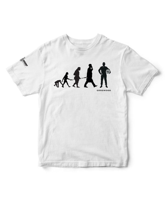 Goodwood Festival Of Speed Cotton Mens Evolution White T Shirt