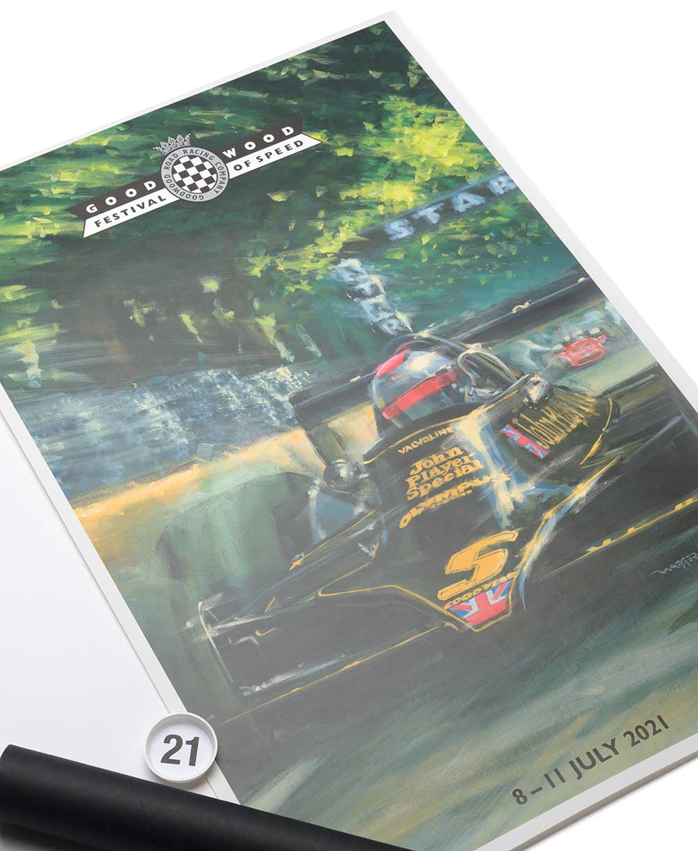 Limited Edition 2021 Lotus Poster Goodwood