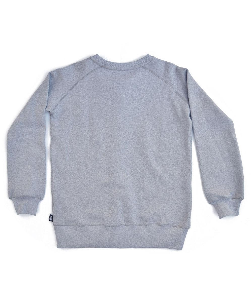 Goodwood Motor Circuit Cotton Grey Melange Unisex Sweatshirt Back