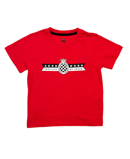 Festival of Speed Racing Colours T-Shirt Red and Black Children's